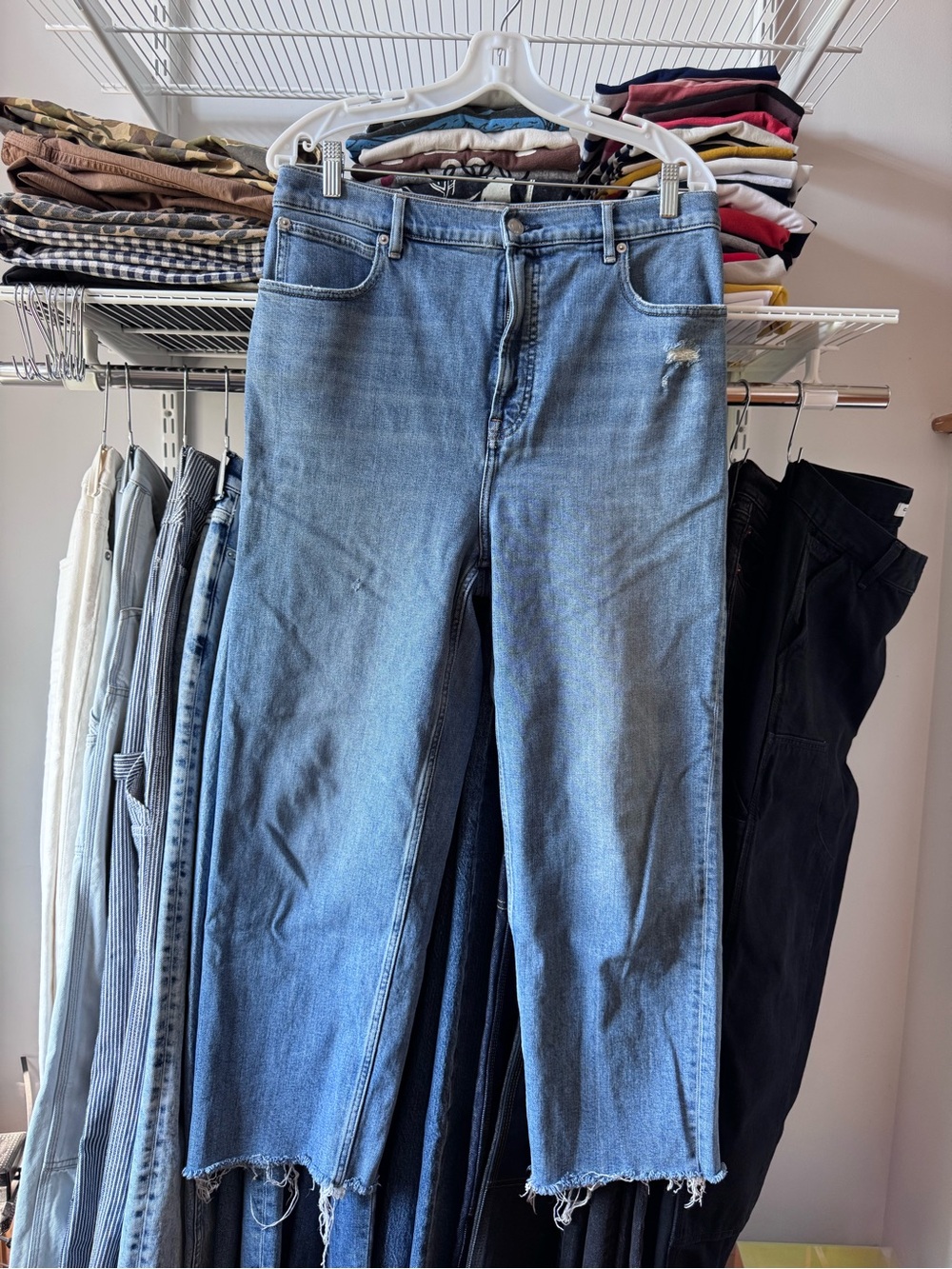 Everlane Way High Jean distressed size 31 - Picture 1 of 4